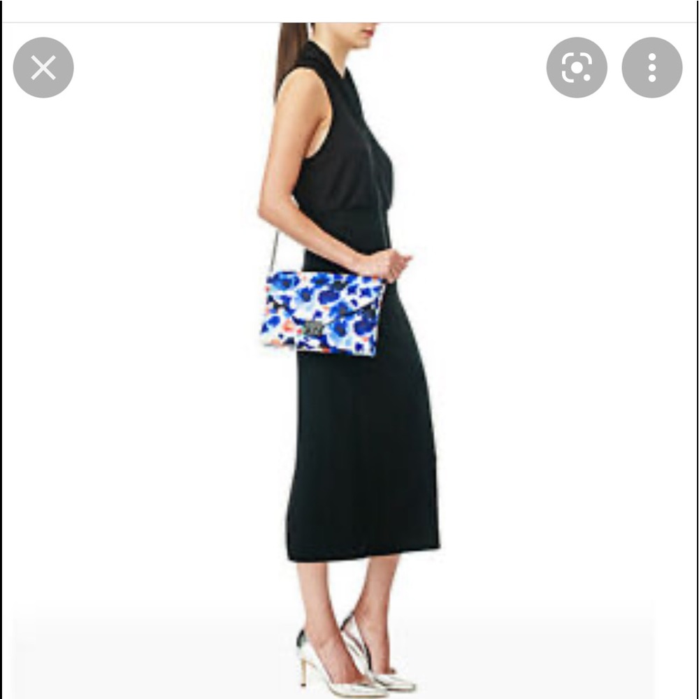 Loeffler Randall watercolor envelope clutch like new